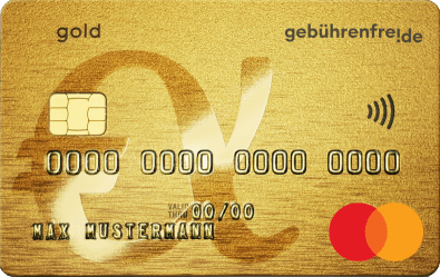 Gebuehrenfrei Mastercard Kreditkarte GOLD logo